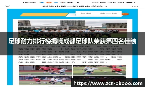 足球耐力排行榜揭晓成都足球队荣获第四名佳绩
